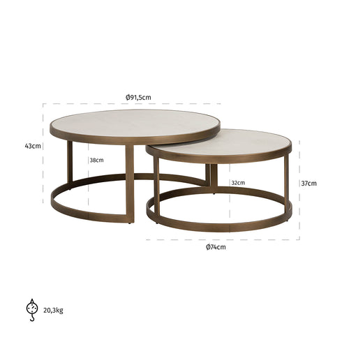 Veronia Coffee Table Set